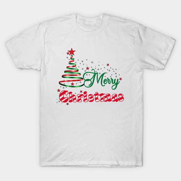 Christmas tree made of ribbon T-Shirt by Teija.I.Art&Design
